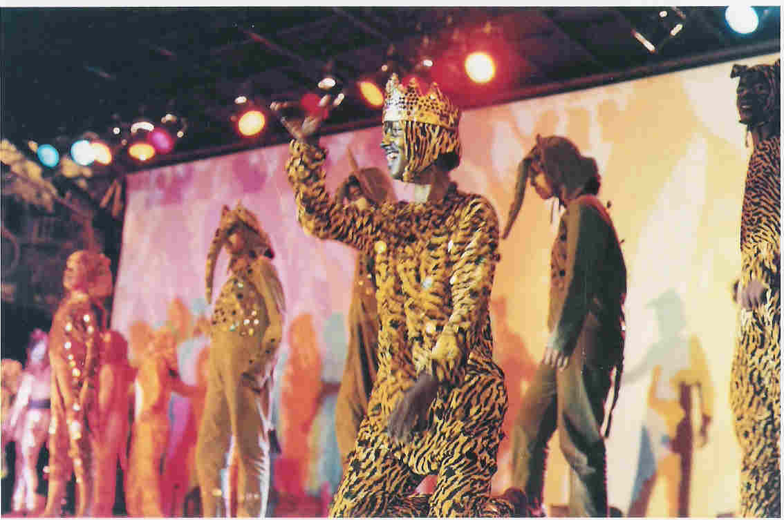 Operation Khazana — cast in costumes backstage after performance